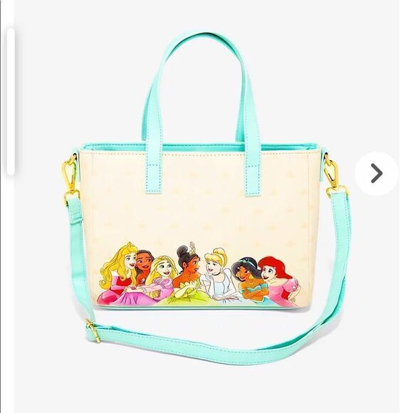 Loungefly Disney Princess and Buddies Satchel Bag NWT - Picture 1 of 4